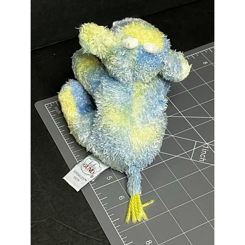 Baby Gund Sprinkles Hippo Soft Plush Rattle Toy Pastel Blue Yellow Lamb 58179